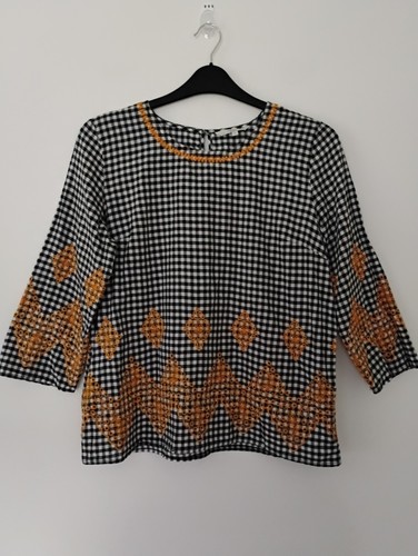 Next black white gingham - +,