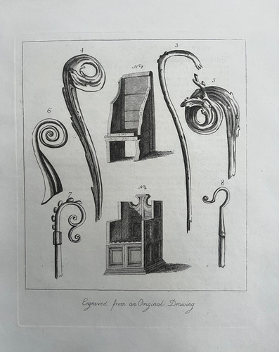 1807 antique print canterbury - 1807,