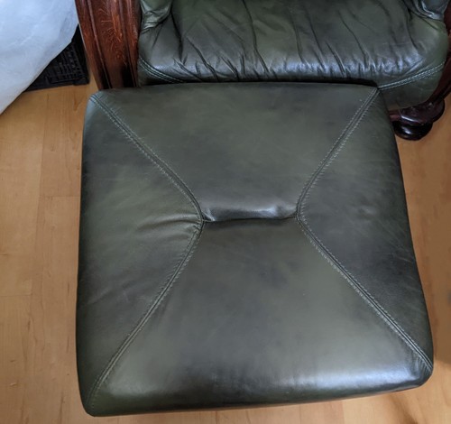 Vintage leather solid oak - leather,