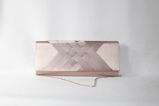 Roland Cartier Handbag Bag Rose Gold Champagne Clutch Retro