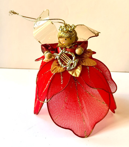 Vintage tulle angel christmas - tulle,