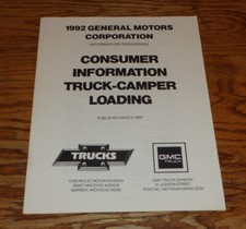 Original 1992 Chevrolet & GMC