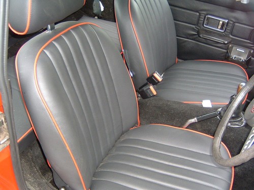 Mgb roadster leather front - leather,