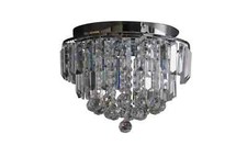 Argos Home Opulence Crystal Glass Flush Ceiling Light