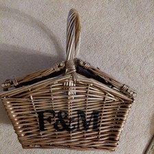 Fortnum & Mason Mini Huntsman Hamper Wicker Basket