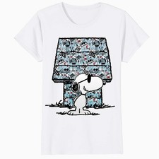 Peanuts Snoopy Joe Cool Graffiti Dog House Urban Street Official Women's T-Shirt