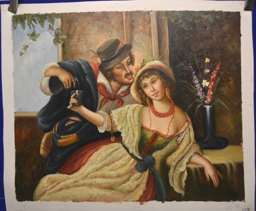Hand painted oil painting - painted,