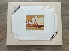 Marquetry Craft Kit Morning Cloud Boats 603 The Art Veneers World Wood Set