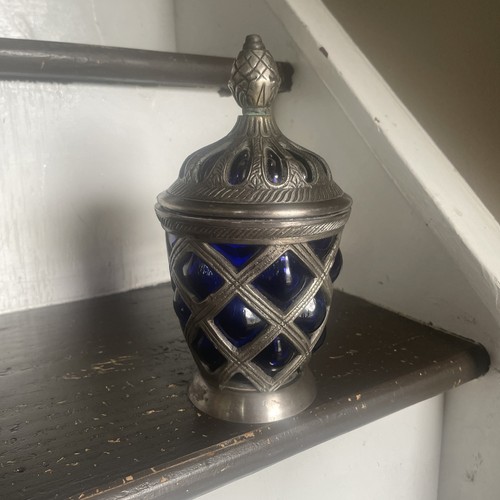 Vtg cobalt blue cage - blue,