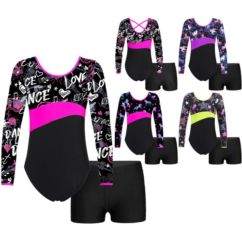 Girls long sleeve gymnastics - girls,