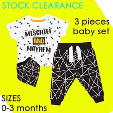 Baby Boys Outfits 0-3 Months
