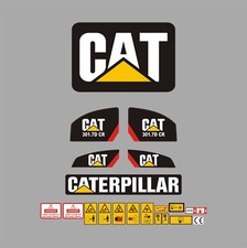 Cat 301.7D CR Mini Digger Decal Kit