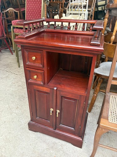 Brown wood cabinet cupboard - brown,