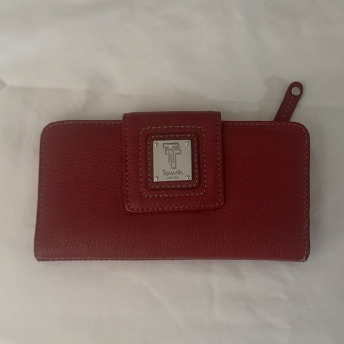 Tignanello leather wallet red - tignanello,