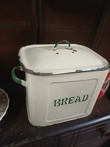 Vintage 30s 50s enamel bread - vintage, ?