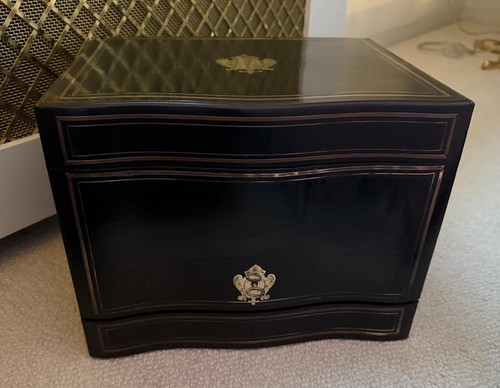 Antique ebonised writing slope - antique,