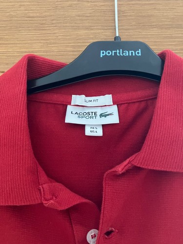 Lacoste red polo shirt - lacoste, slim