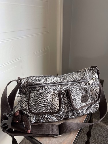 Kipling handbag used brown - handbag,, used,