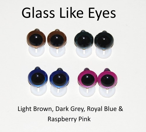 Glassy like eyes wth plastic - like,