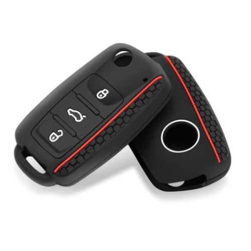 Silicone rubber button key fob - key,