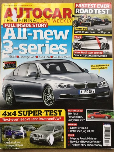 Autocar magazine 10 august - autocar,