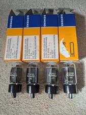 Great Sounding Matched Quads of Siemens Military Grade 6l6 WGB Valves