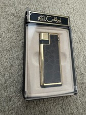 Original Vintage Colibri Of London Pocket Piezo Molectric Lighter Gold Boxed Vgc