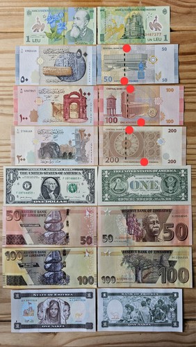 World banknotes collection - world,