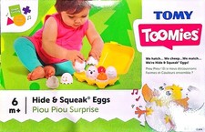 TOMY Toomies Hide & Squeak Eggs Interactive Toy