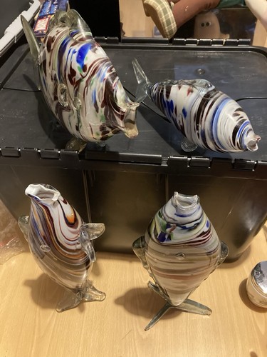Vintage murano glass - glass, fish