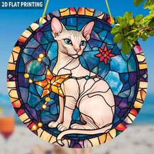 Sphynx CAT SUNCATCHER xmas