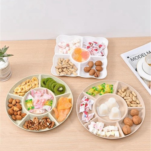 1xparty divided snack plate - snack,