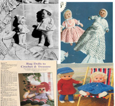 huge  Vintage Knitting Patterns  Toys Dolls and cloths COLLECTION ON CD