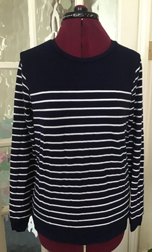 Womens navy white - &, striped