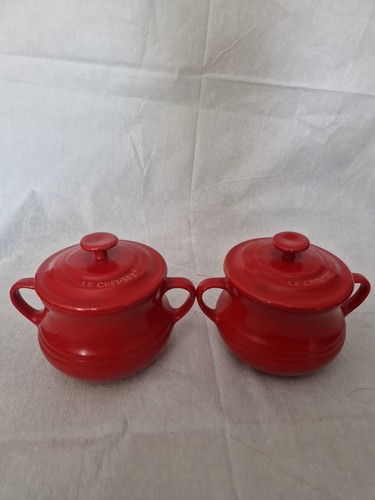 Creuset mini bean pots - le,