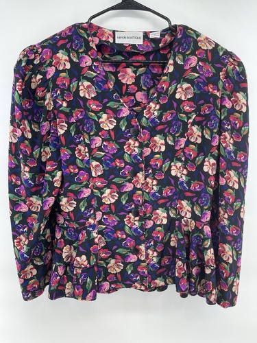 Vtg nipon boutique silk blouse - vtg,