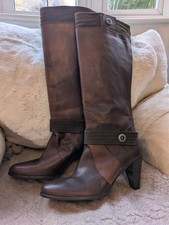 G-STAR Raw Brown Leather Boots rrp £225 Nice Condition dition UK 6