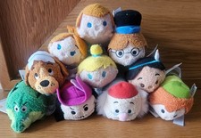 Disney Store Peter Pan Tsum Tsum soft plush cuddly teddy toy bundle set