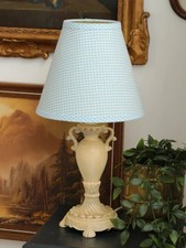 Vintage Grecian Scroll Lamp - Working NO Shade