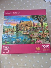 Jigsaw Puzzle "Lakeside Cottage " 1000 Piece By Corner Piece. Complete