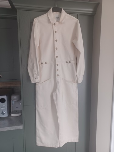 Womens cream denim - womens, jumpsuit
