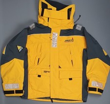 Musto Performance MPX Men’s Sailing Jacket Coat Yellow Hooded Size Small