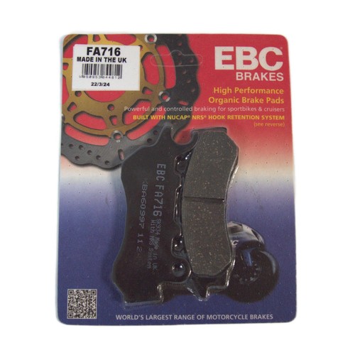 Ebc fa716 organic - brake, pads