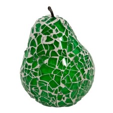 Mosaic Glass Pear (Green) Home