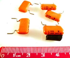 Philips MKT 368 Metallized Polyester Film Capacitors 0.15uf 250V 5 Pieces MBE...