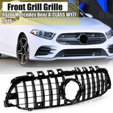FOR MERCEDES A CLASS W177 A200 A250 A45 GT PANAMERICANA FRONT GRILLE GRILL BLACK