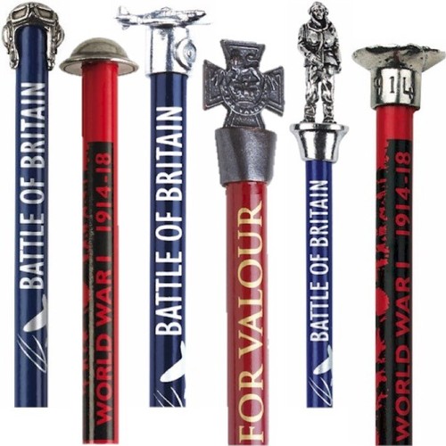 Military pencil metal topper - military,