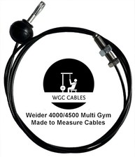 Weider Pro 4000 & 4500 nylon coated multi-gym cables - 4 cable options available