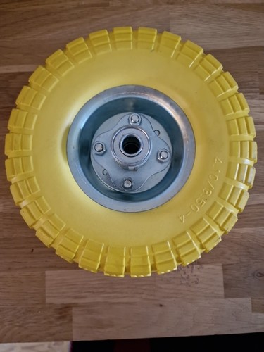 Yellow solid wheel sack - 10",