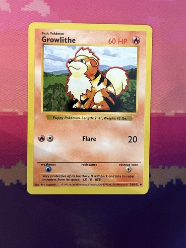 Pokemon card growlithe - pokemon,